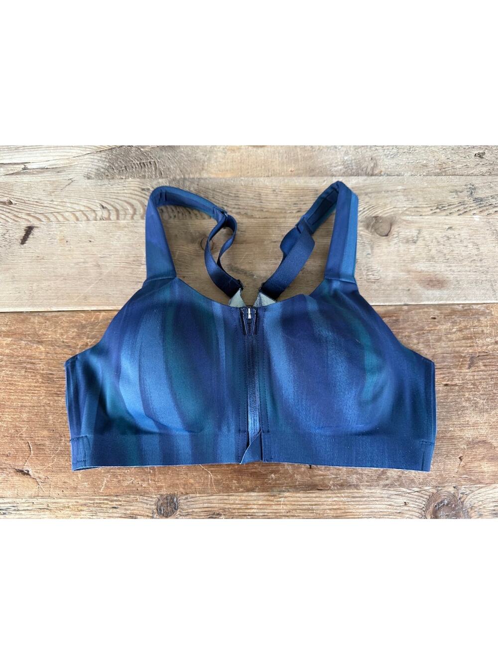 Victoria's‎ Secret Blue Graphic 32C Knockout Front Close Sport Bra VSX